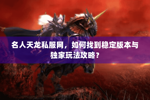 名人天龙私服网，如何找到稳定版本与独家玩法攻略？