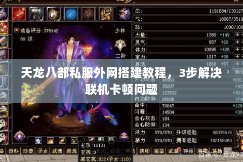 天龙八部私服外网搭建教程，3步解决联机卡顿问题