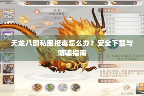天龙八部私服报毒怎么办？安全下载与防骗指南
