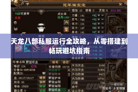 天龙八部私服运行全攻略，从零搭建到畅玩避坑指南