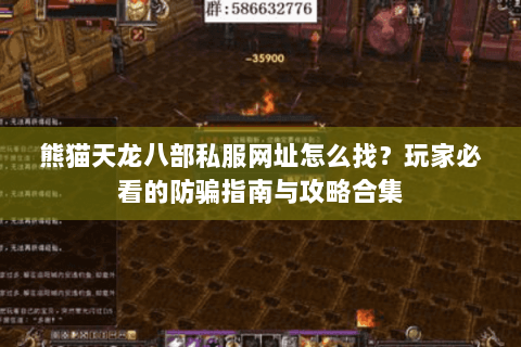 熊猫天龙八部私服网址怎么找？玩家必看的防骗指南与攻略合集