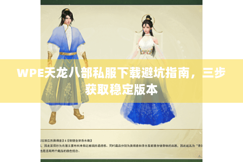 WPE天龙八部私服下载避坑指南，三步获取稳定版本