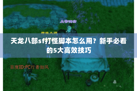 天龙八部sf打怪脚本怎么用？新手必看的5大高效技巧