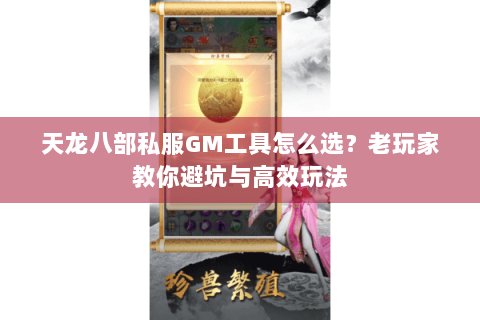 天龙八部私服GM工具怎么选？老玩家教你避坑与高效玩法