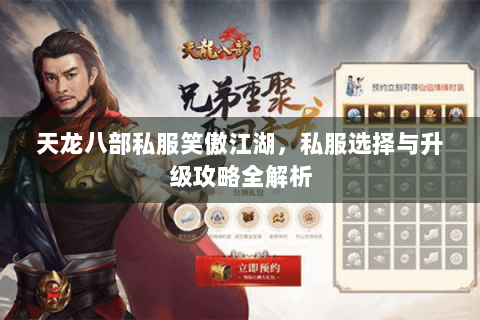 天龙八部私服笑傲江湖，私服选择与升级攻略全解析
