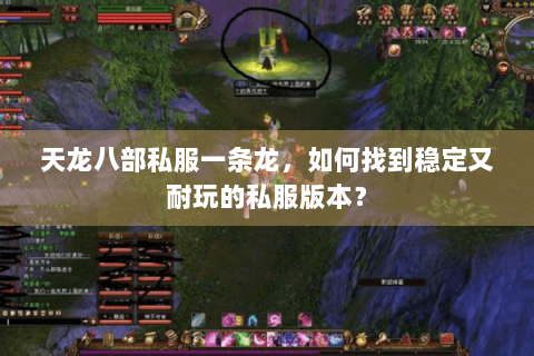 天龙八部私服一条龙，如何找到稳定又耐玩的私服版本？