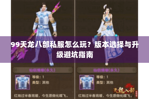 99天龙八部私服怎么玩？版本选择与升级避坑指南