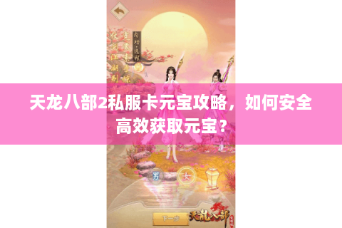 天龙八部2私服卡元宝攻略，如何安全高效获取元宝？