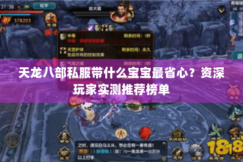 天龙八部私服带什么宝宝最省心？资深玩家实测推荐榜单