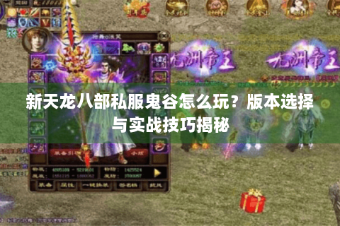 新天龙八部私服鬼谷怎么玩？版本选择与实战技巧揭秘