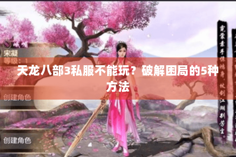 天龙八部3私服不能玩？破解困局的5种方法