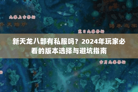 新天龙八部有私服吗？2024年玩家必看的版本选择与避坑指南