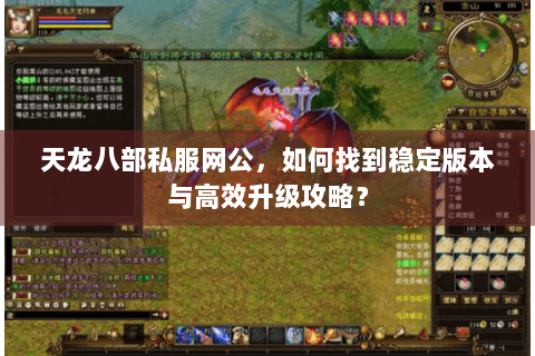 天龙八部私服网公，如何找到稳定版本与高效升级攻略？