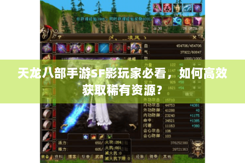天龙八部手游SF影玩家必看，如何高效获取稀有资源？