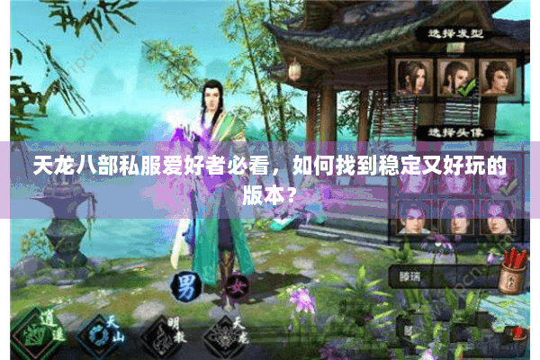 天龙八部私服爱好者必看，如何找到稳定又好玩的版本？