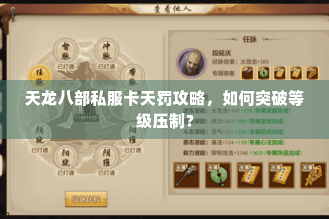 天龙八部私服卡天罚攻略，如何突破等级压制？