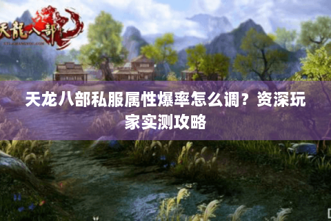 天龙八部私服属性爆率怎么调？资深玩家实测攻略