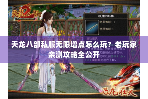 天龙八部私服无限增点怎么玩？老玩家亲测攻略全公开