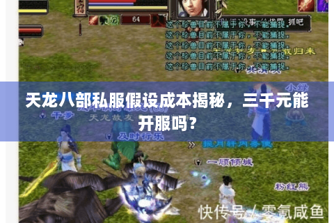 天龙八部私服假设成本揭秘，三千元能开服吗？