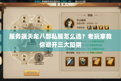 服务端天龙八部私服怎么选?老玩家教你避开三大陷阱 服务端天龙八部私服怎么选?老玩家教你避开三大陷阱