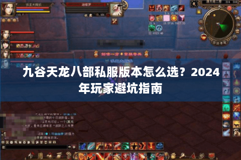九谷天龙八部私服版本怎么选？2024年玩家避坑指南