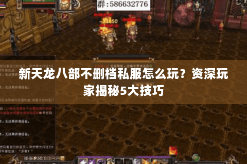 新天龙八部不删档私服怎么玩？资深玩家揭秘5大技巧