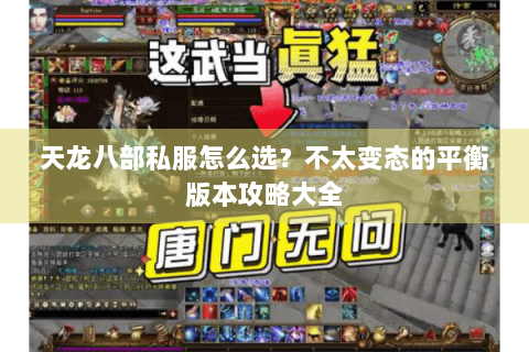 天龙八部私服怎么选？不太变态的平衡版本攻略大全