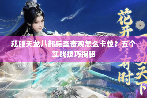 私服天龙八部兵圣奇观怎么卡位？五个实战技巧揭秘