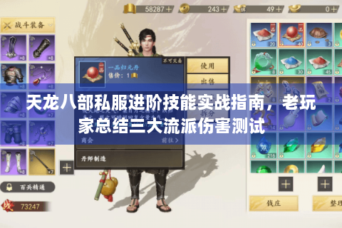 天龙八部私服进阶技能实战指南，老玩家总结三大流派伤害测试