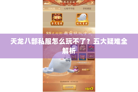 天龙八部私服怎么玩不了？五大疑难全解析