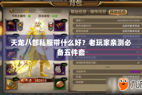 天龙八部私服带什么好？老玩家亲测必备五件套