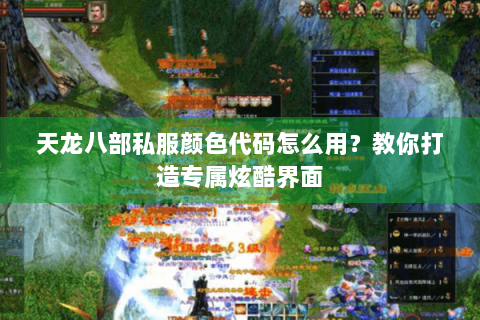 天龙八部私服颜色代码怎么用？教你打造专属炫酷界面