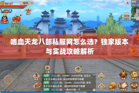 嗜血天龙八部私服网怎么选？独家版本与实战攻略解析