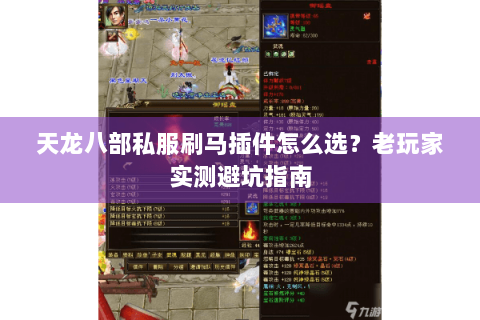 天龙八部私服刷马插件怎么选？老玩家实测避坑指南