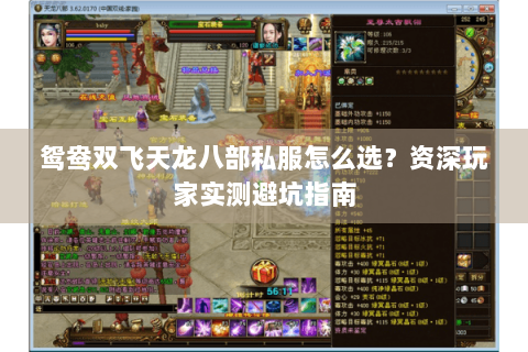 鸳鸯双飞天龙八部私服怎么选？资深玩家实测避坑指南