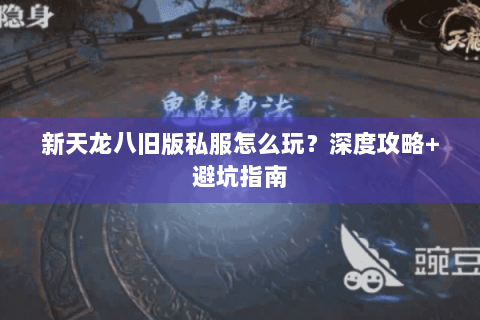 新天龙八旧版私服怎么玩？深度攻略+避坑指南
