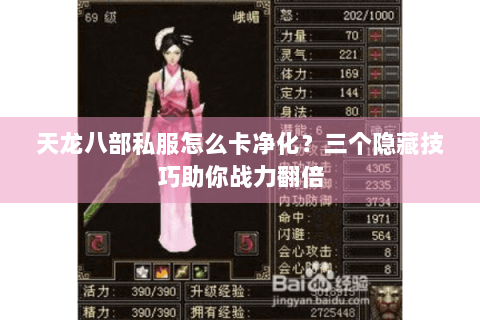 天龙八部私服怎么卡净化？三个隐藏技巧助你战力翻倍