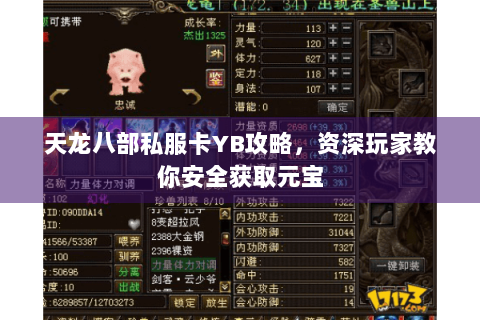 天龙八部私服卡YB攻略，资深玩家教你安全获取元宝