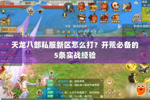 天龙八部私服新区怎么打？开荒必备的5条实战经验