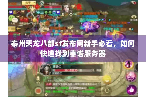 泰州天龙八部sf发布网新手必看，如何快速找到靠谱服务器
