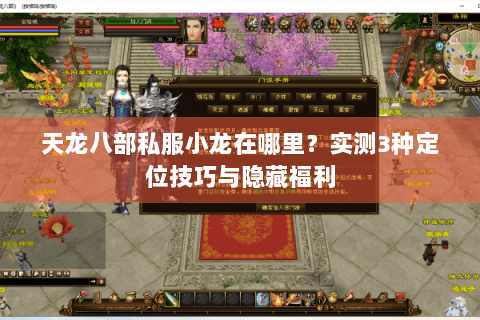 天龙八部私服小龙在哪里？实测3种定位技巧与隐藏福利