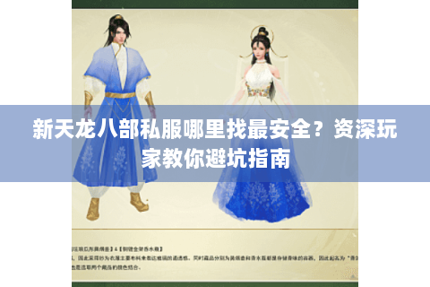新天龙八部私服哪里找最安全？资深玩家教你避坑指南