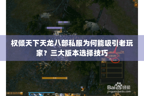 权倾天下天龙八部私服为何能吸引老玩家？三大版本选择技巧