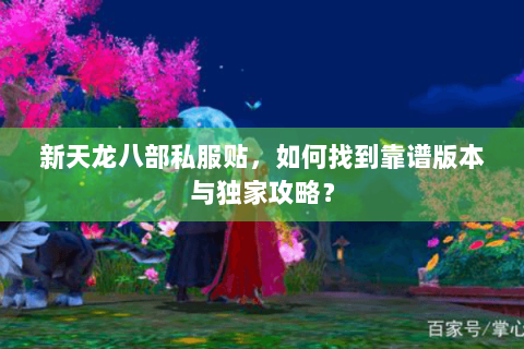 新天龙八部私服贴，如何找到靠谱版本与独家攻略？