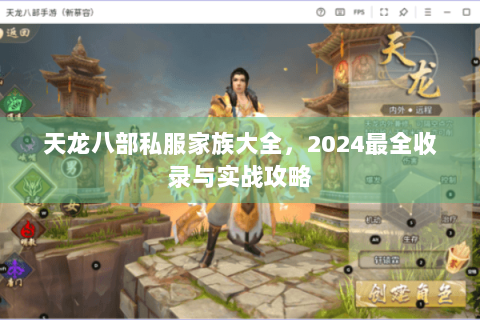 天龙八部私服家族大全，2024最全收录与实战攻略