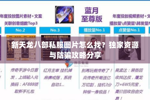 新天龙八部私服图片怎么找？独家资源与防骗攻略分享