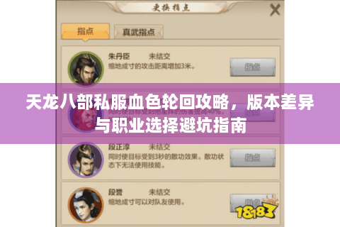 天龙八部私服血色轮回攻略，版本差异与职业选择避坑指南