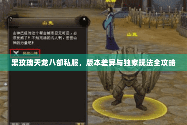 黑玫瑰天龙八部私服，版本差异与独家玩法全攻略