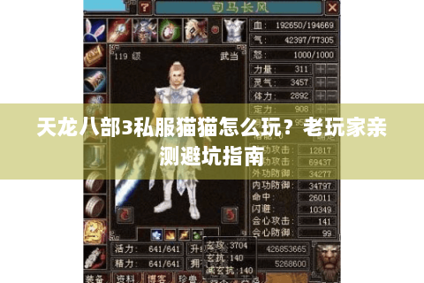 天龙八部3私服猫猫怎么玩？老玩家亲测避坑指南