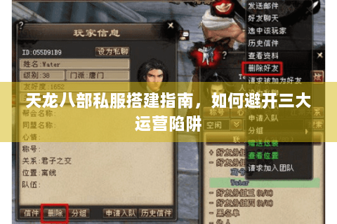 天龙八部私服搭建指南，如何避开三大运营陷阱